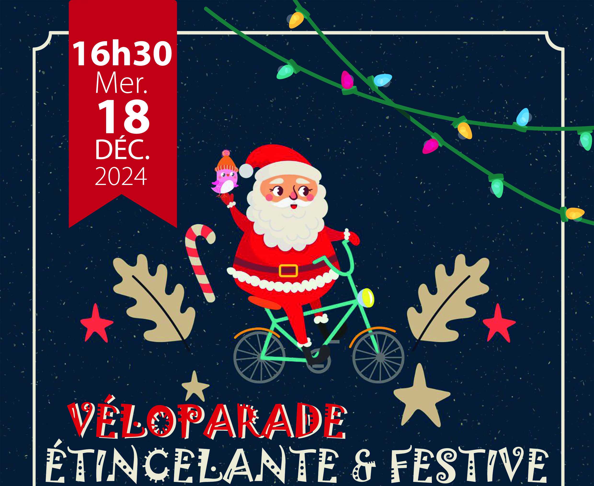 Véloparade Noël 2025 - La ville à Vélo - Pays Granvillais