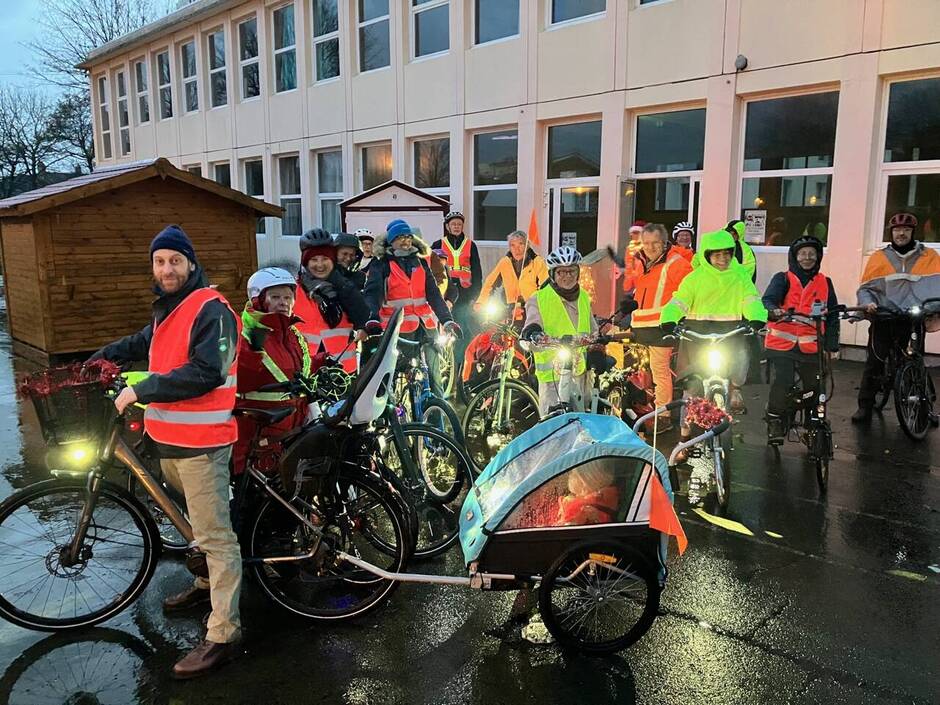 Véloparade Lumineuse - Le Départ